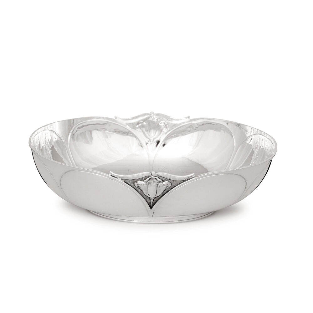 Schale oval ziselliert_Jugendstil_567.6126