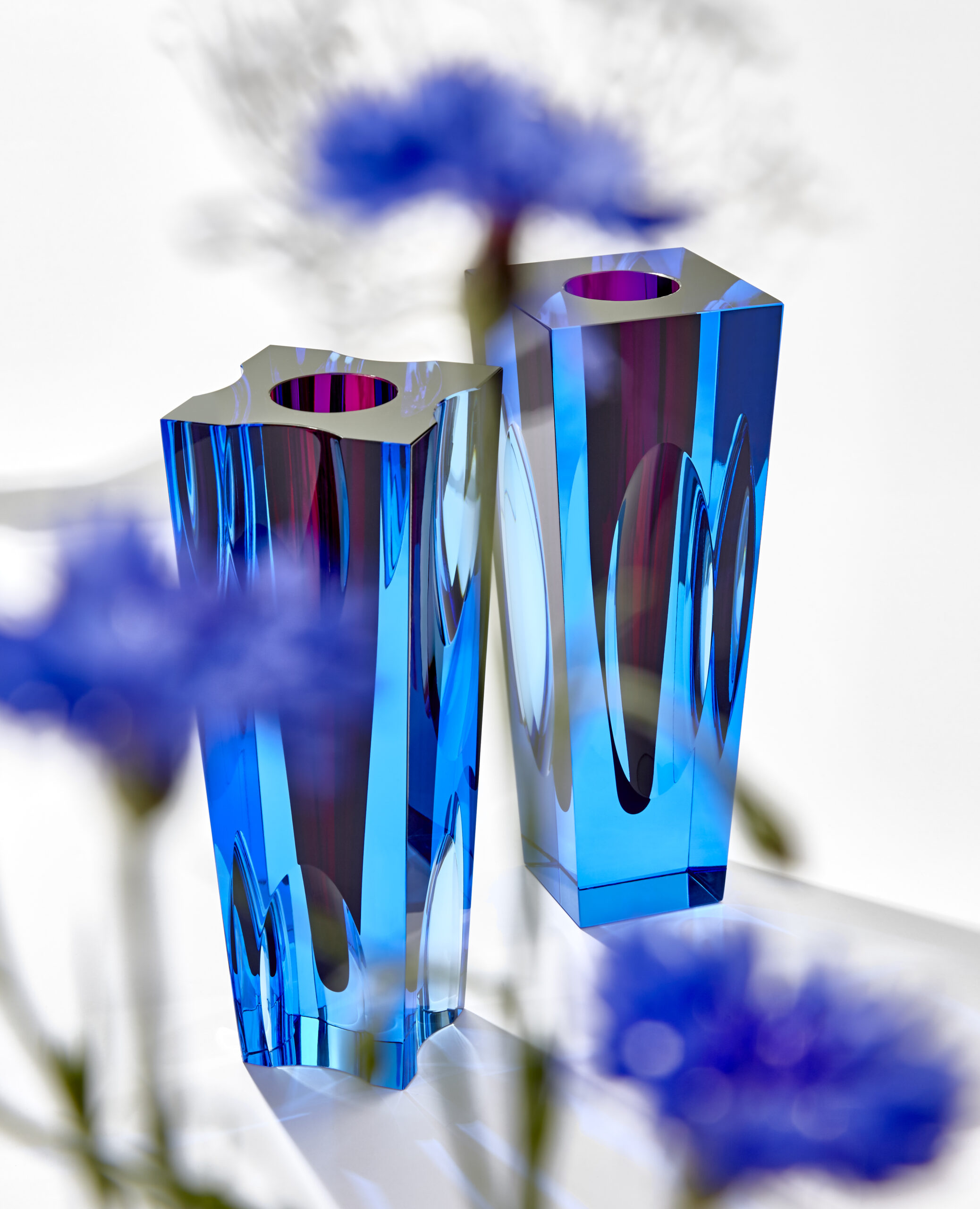 <strong>Moser Crystal</strong><br>Vase<br>Ellipse Half Lenses – Bild 2